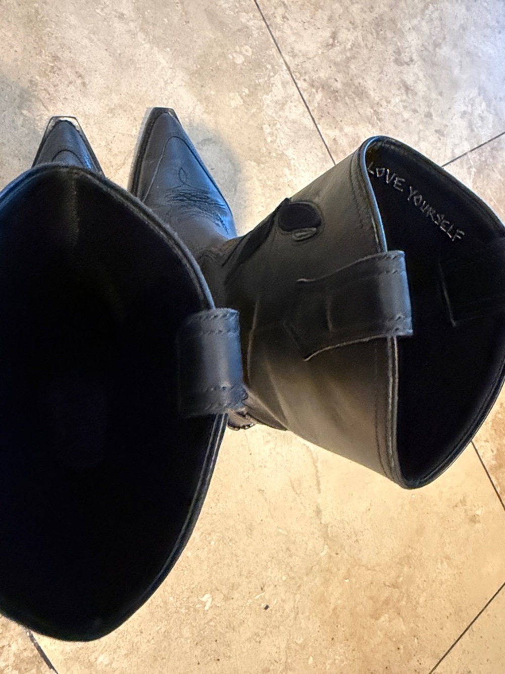Zadig&Voltaire Women's Cara Western Leather Ankle Boots size 37 - Picture 5 of 6